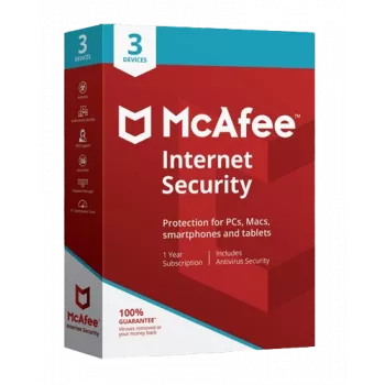 McAfee Internet Security - 3 gebruikers 1 jaar, Global