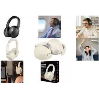 LogiLink BT0071C over-ear hoofdtelefoon Bluetooth crème (BT0071C)