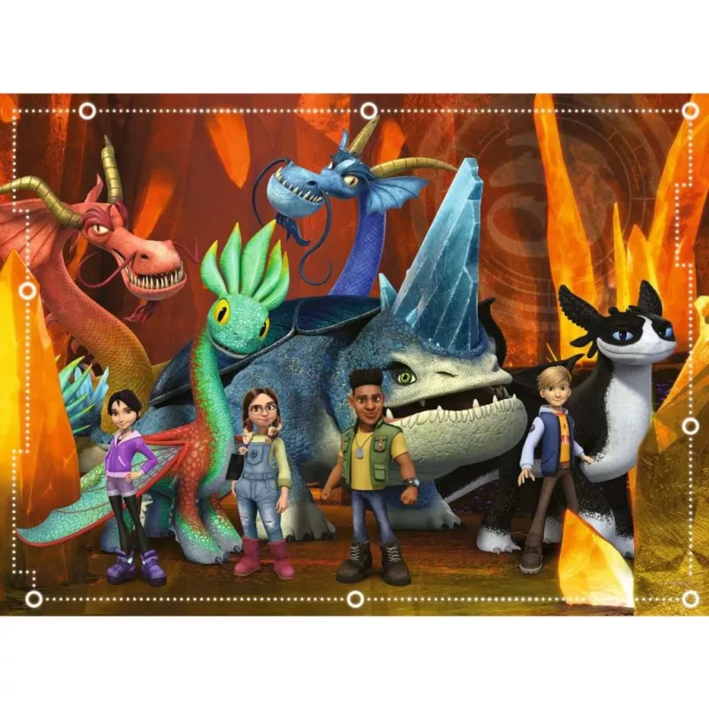 Kinderpuzzel Dragons - De negen werelden (100 stukjes)