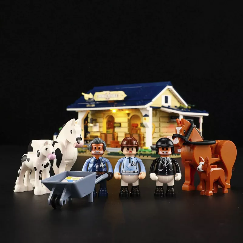 Lumibricks paardenstal, constructiespeelgoed