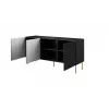 Cama Meble HOLE ladekast 152x42,5x74,5 cm, mat zwart