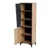 Rek cama meble OVO 2D boekenkast 50×38×182,5 cm eiken/beton