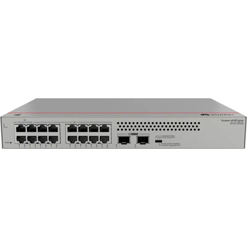 Huawei S110-16T2S Gigabit-switch, 2x SFP 16x GLAN, 2x SFP, rackmount