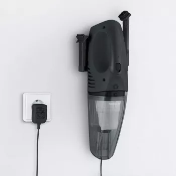 Severin HV 7963 draadloze handstofzuiger voor nat en droog zuigen, 7,4 V Li-Ion, 12 V autolaadkabel, wandhouder