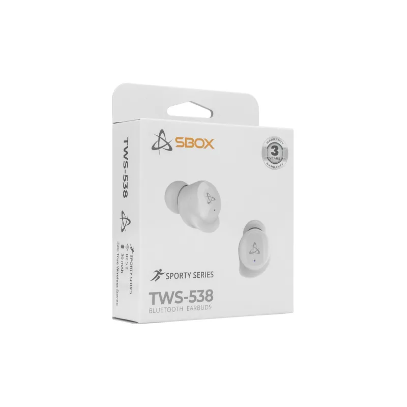Hoofdtelefoon SBOX EB-TWS538 wit