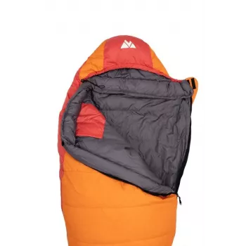 Slaapzak Volven VOLVEN TRAVELLER Right Oranje – mummievorm, rits rechts, eenpersoons