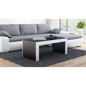 Cama TESS120 CZ/BI salontafel / bijzettafel / hoektafel salontafel rechthoekige vorm 2 poot/poten
