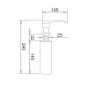 PYRAMIS DP-01 028102501 zeepdispenser chroom, roestvrij staal