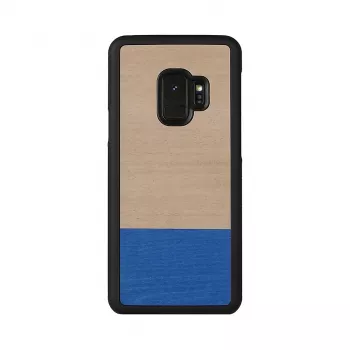 Telefoonhoesje man and wood voor Samsung Galaxy S9 – duifzwart, beschermende hardcase-achterkant