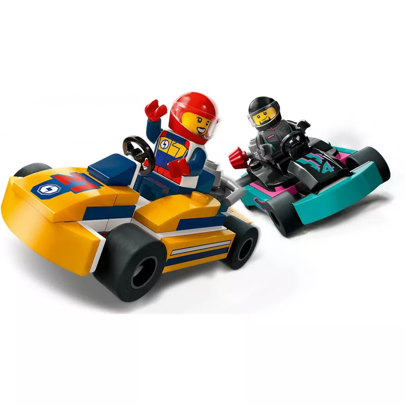 Constructiespeelgoed LEGO 60400 City go-karts met racers – speelset met minifiguren en voertuigen