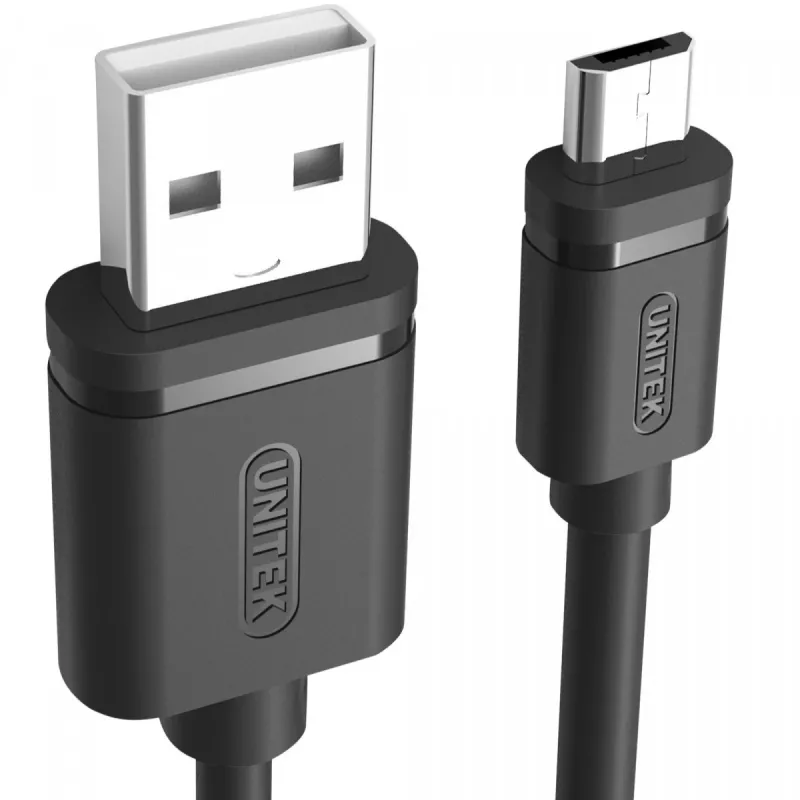 Unitek kabel USB2.0 AM-microUSB BM, 2,0m; Y-C455GBK