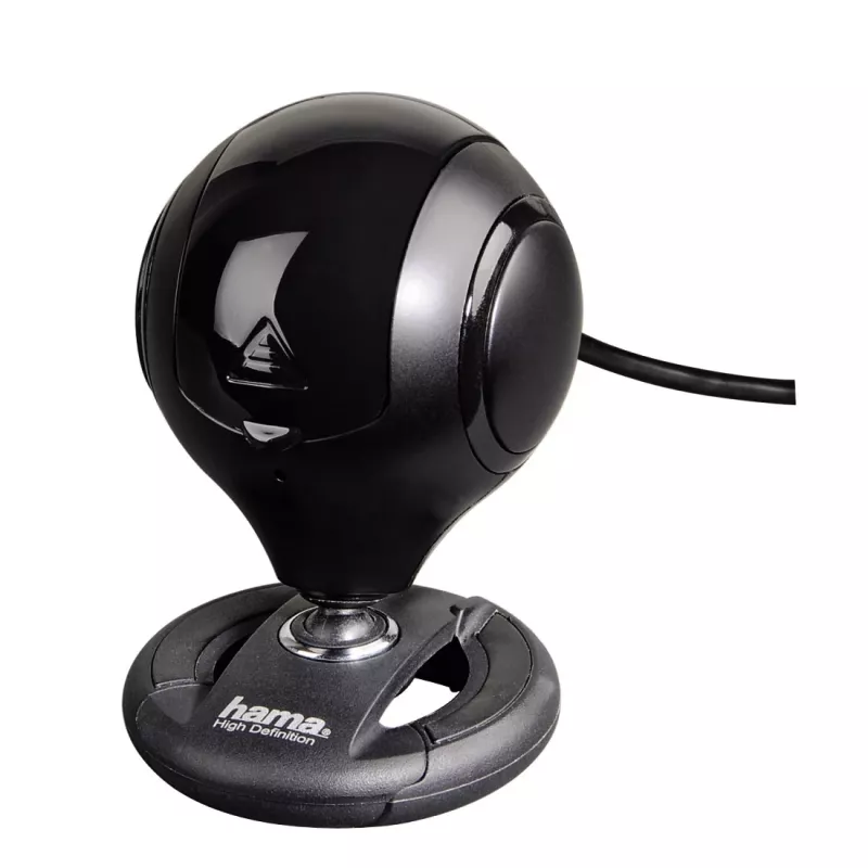 Hama 00053950 Spy Protect HD webcam, 1,3 MP, 1280 x 720, 30 fps, ingebouwde microfoon, USB 2.0, zwart