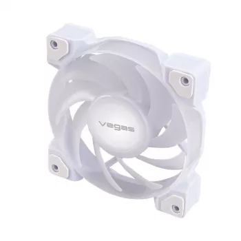 AKASA VEGAS A12 120mm ARGB behuizingsventilator - wit