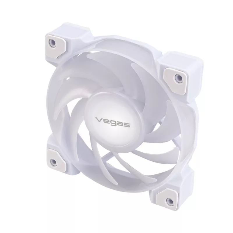 AKASA VEGAS A12 120mm ARGB behuizingsventilator - wit
