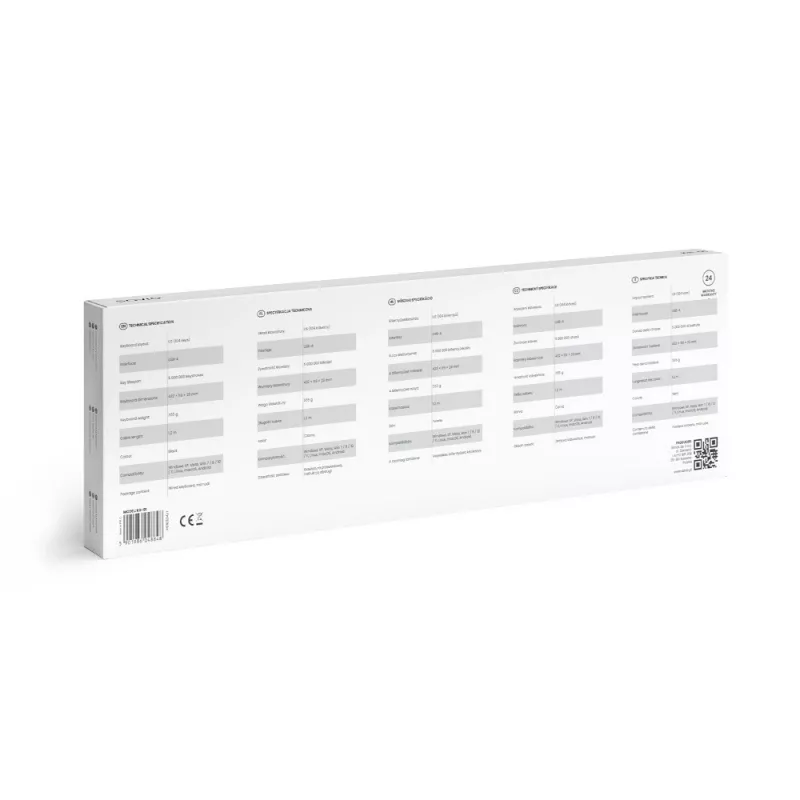 Savio KB-01 toetsenbord home/office USB QWERTY US Engels zwart