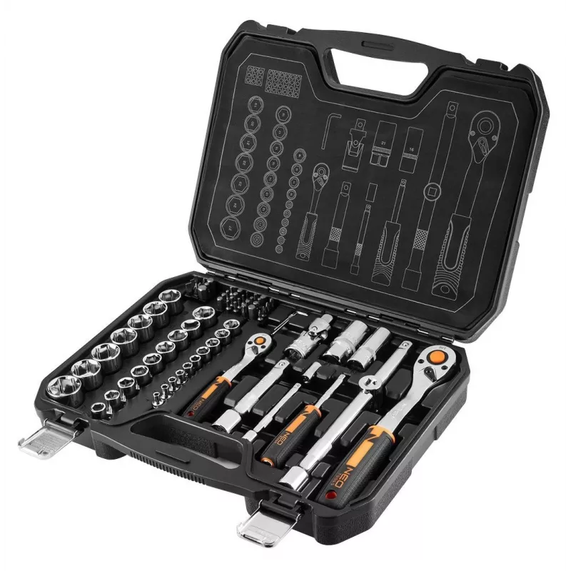 NEO tools 10-054 dopsleutel-/ratelset