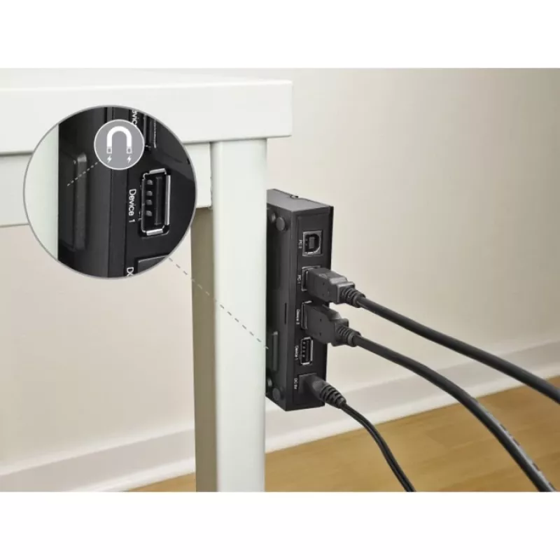 DeLOCK 11492 computer-dataschakelaar USB Type-A naar USB Type-B 0,48 Gbit/s