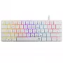 Mechanisch toetsenbord White Shark Nagamaki GK-006211 — compacte layout, rode mechanische schakelaars, witte behuizing