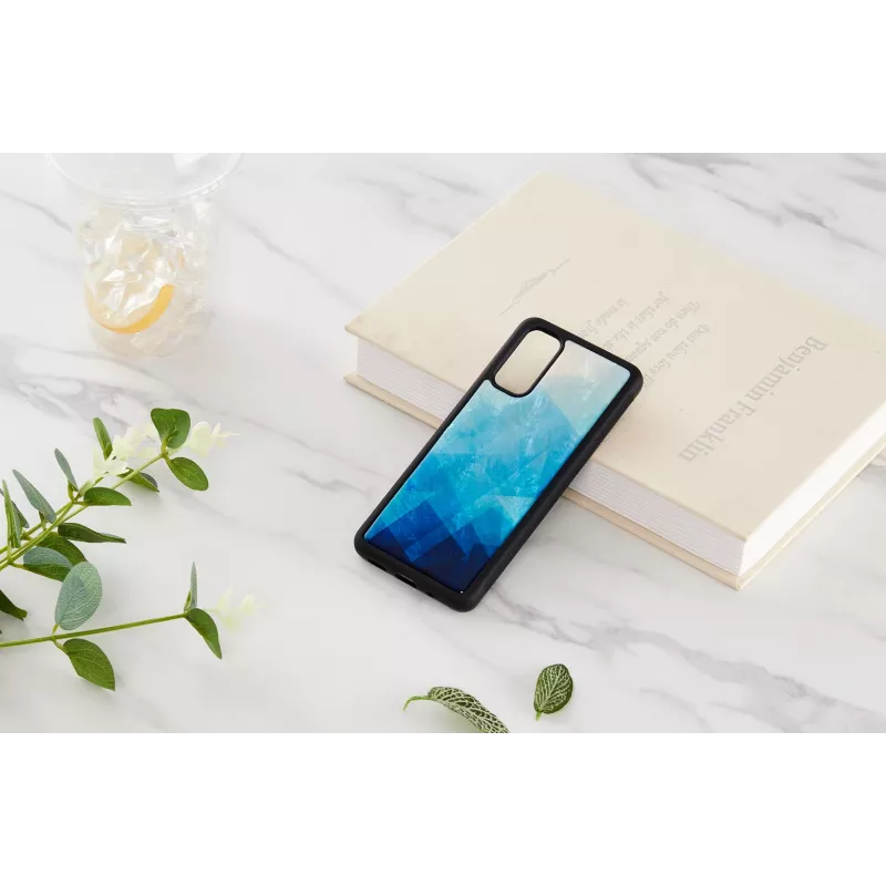 Hoes iKins voor Samsung Galaxy S20 — blue lake zwarte finish