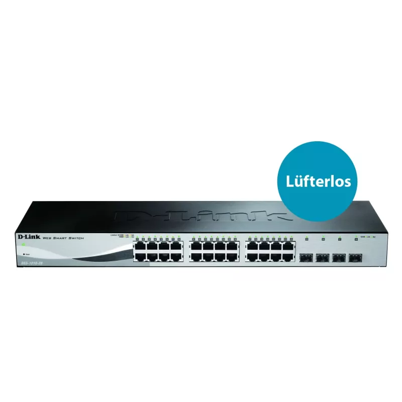 D-Link DGS-1210-28 managed L2/L2+ 1U zwart