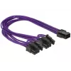 DeLOCK PCI Express-kabel 6-pin - 2 x 8-pin 0,3 m
