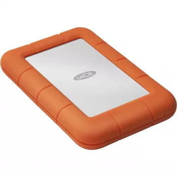 Rugged Mini 5 TB, externe harde schijf (zilver/oranje, Micro-USB-B 3.2 Gen 1 (5 Gbit/s))