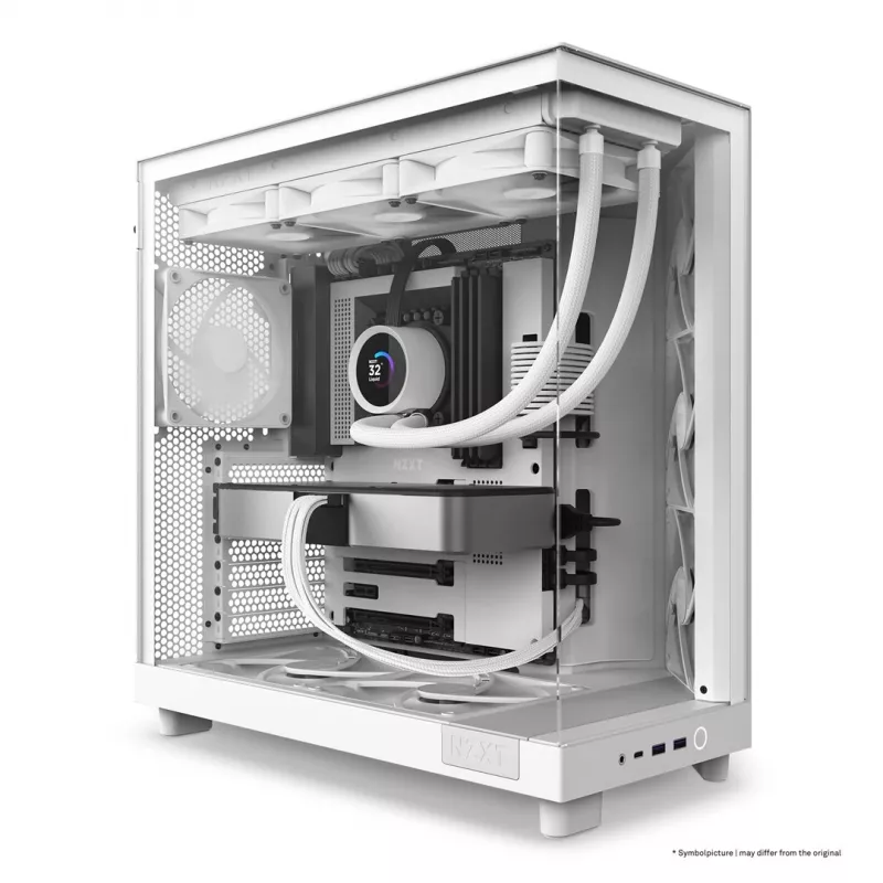 NZXT H6 Flow Mid-Tower Behuizing - wit