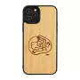 Telefoonhoes man and wood voor iPhone 12 / 12 Pro met kind-en-vis-ontwerp