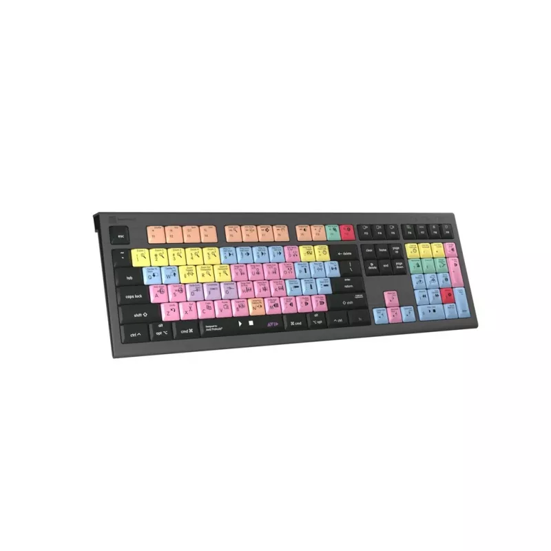 Logickeyboard Avid Pro Tools Astra 2 LKB-PT-A2M-FR toetsenbord voor Mac, USB, AZERTY Frans, zwart
