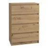 Kommode top e shop M4 ARTISAN – 4 laden, eiken, 700×400×970 mm, spaanplaat
