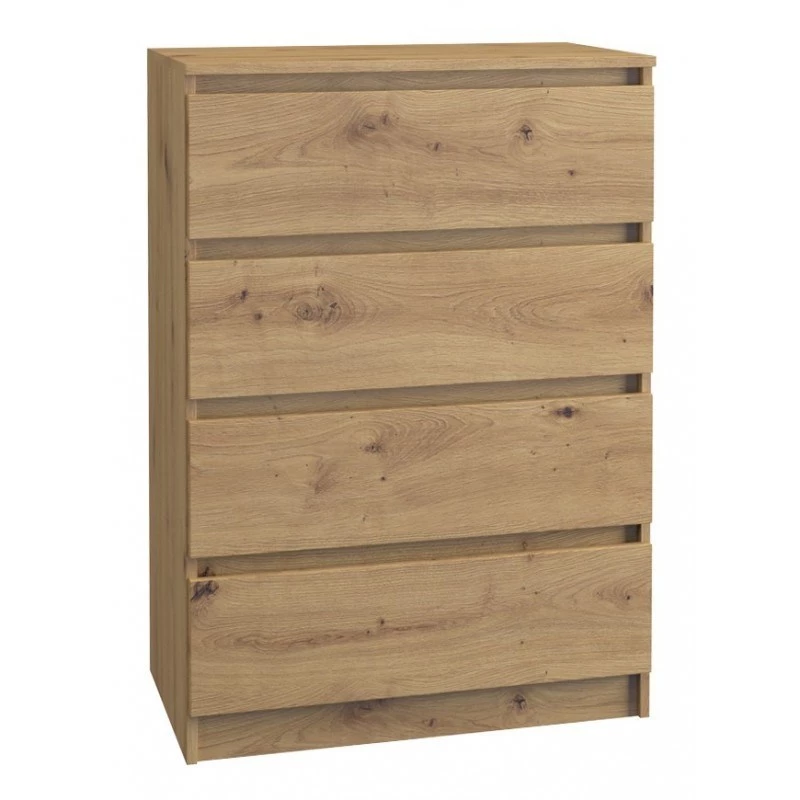 Kommode top e shop M4 ARTISAN – 4 laden, eiken, 700×400×970 mm, spaanplaat