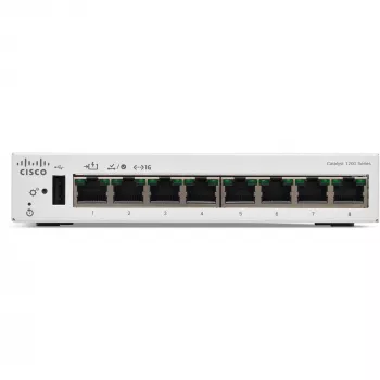 CISCO Catalyst 1200 8-poorts GE desktop ext PS PoE input