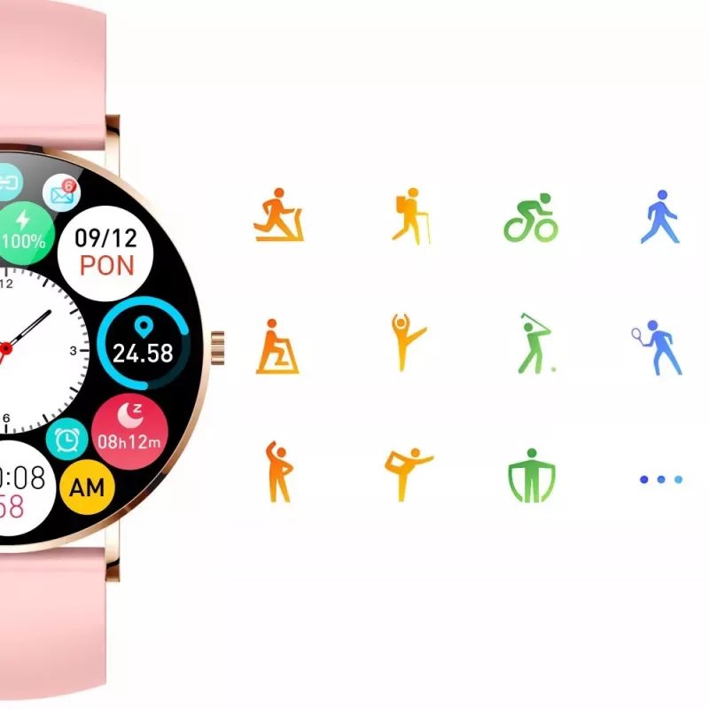 Smartwatch Manta SWU501PK roze