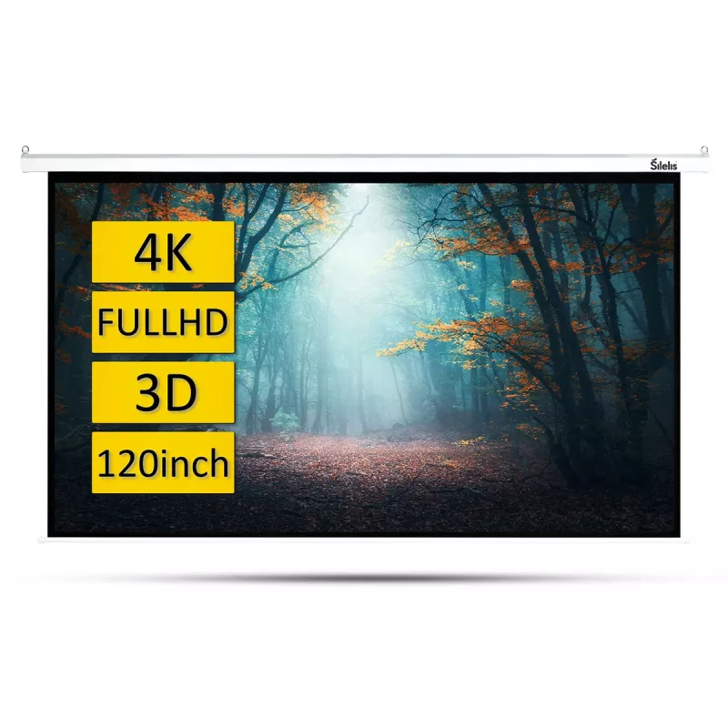 Projectiescherm silelis ESE-2 120 inch (183 x 244 cm) gemotoriseerd met afstandsbediening