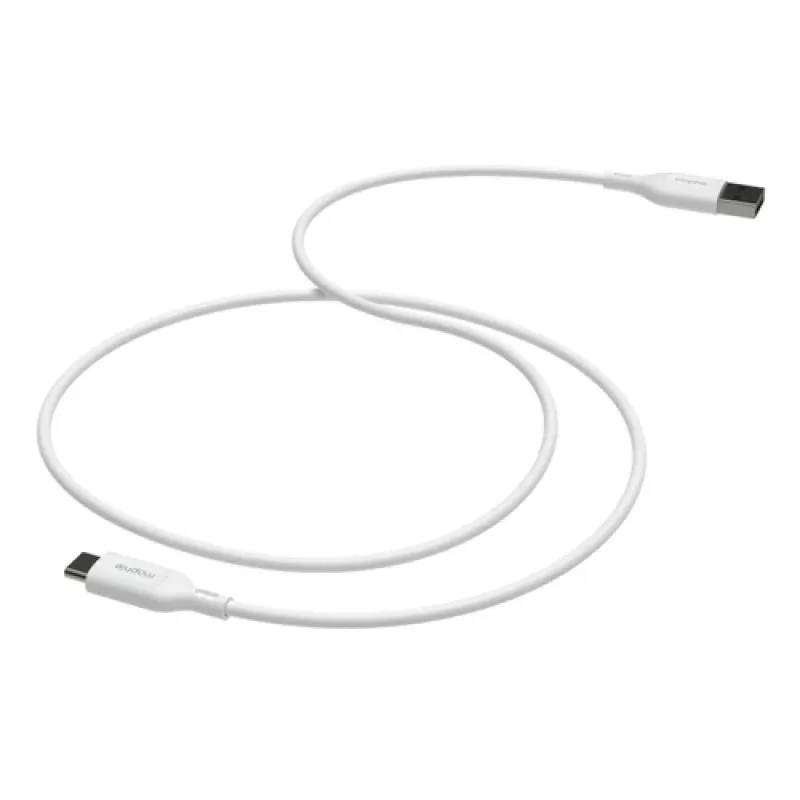 mophie essentials USB-C naar USB-A | oplaadkabel 2 m, wit, 2 m, USB A, USB C, wit
