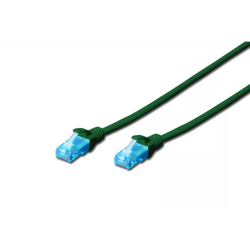 Assmann Digitus CAT 5e U-UTP patchkabel. PVC. AWG 26/7. Lengte 2 m. Kleur groen (DK-1512-020/G)