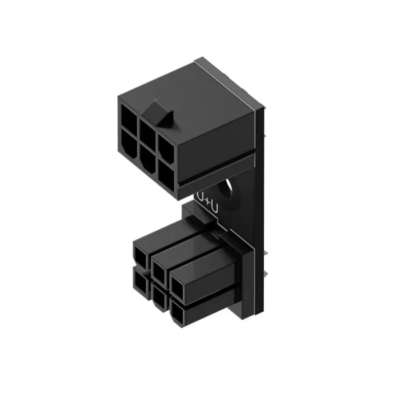 6-pins PCIe 180° adapter U+U van Singularity (SC-A-PCIE6-UU) — 6-pins PCI Express hoekadapter