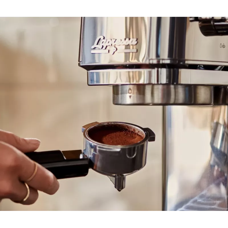 Druk-koffiemachine Lapressa roestvrij staal