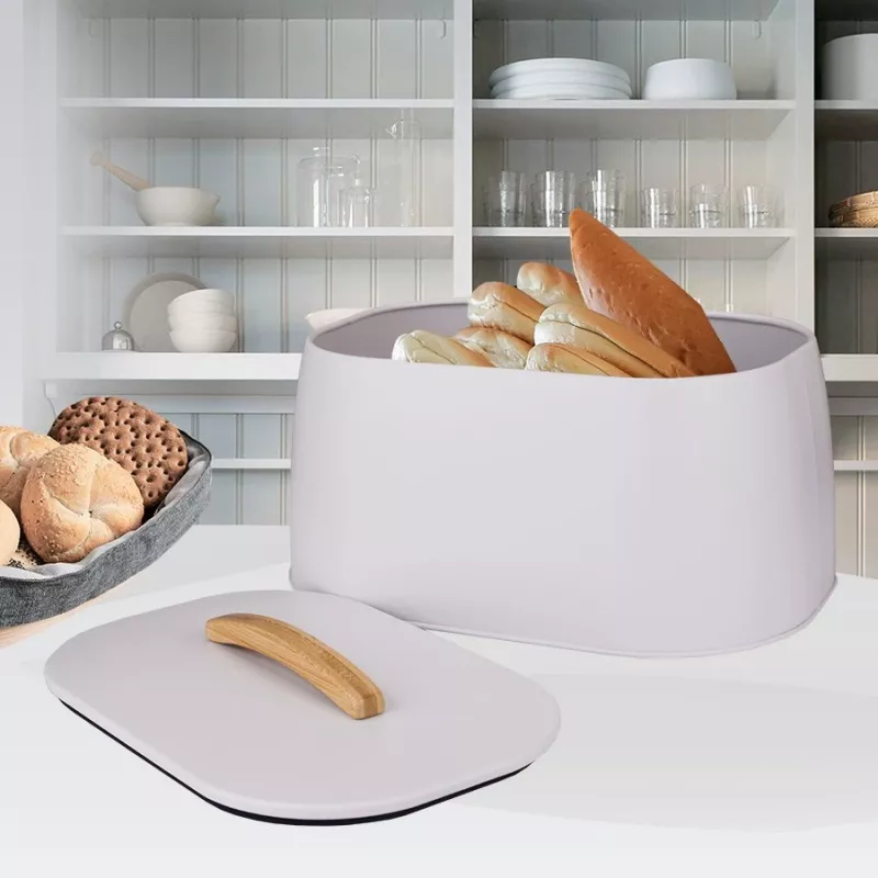 Broodtrommel Maestro MR-1675-BEIGE beige broodbewaarcontainer