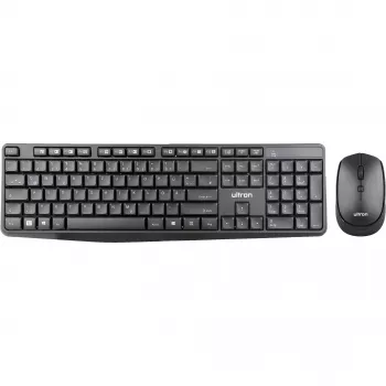 Ultron UMC300 toetsenbord-muisset – RF draadloos Duits zwart (364180)