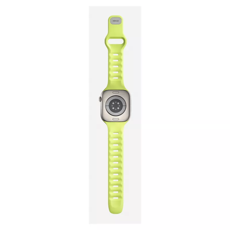 Band Nomad Tempo Band lichtgroen rubber, 18 mm breed, pols 135–175 mm