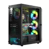 LOGIC CONCEPT Portos ARGB ATX mid-tower behuizing, zwart