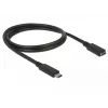 USB-kabel DeLOCK 85533 USB 3.2 Gen 1 1m USB-C zwart
