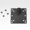 RAM Mounts 100x100mm VESA-plaat met kogel zwart 121mm