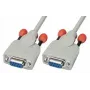 Lindy 3m nullmodemkabel seriële kabel wit 9-polig D-Sub
