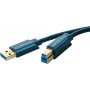 ClickTronic 3m USB3.0 A - B m/m 3m USB A USB B blauw USB-kabel (70093)