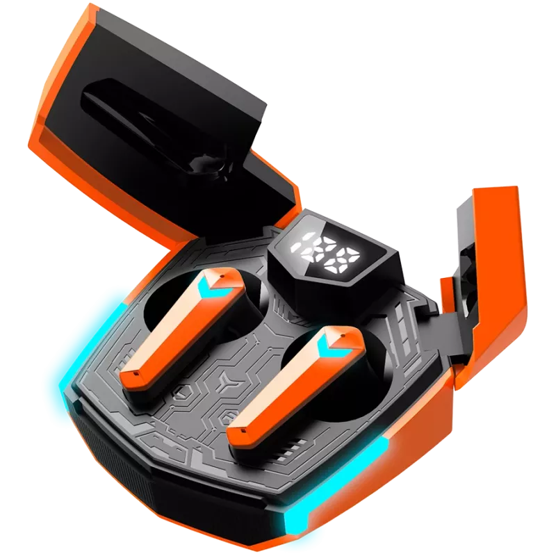 Canyon GTWS-2 Hoofdtelefoon Draadloos Ear-Hook Gaming USB Type-C Oplaaddock Oranje (CND-GTWS2O)