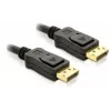DisplayPort-kabel DeLOCK 82423 1 m stekker naar stekker zwart