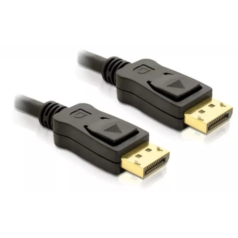 DisplayPort-kabel DeLOCK 82423 1 m stekker naar stekker zwart