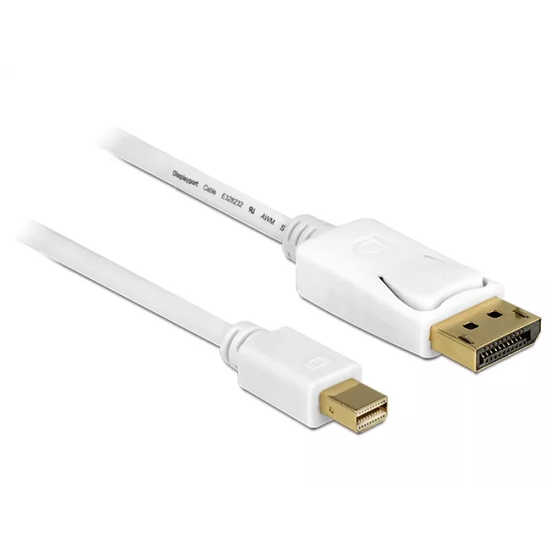 DisplayPort-kabel DeLOCK 83484 Mini DisplayPort 5 m wit